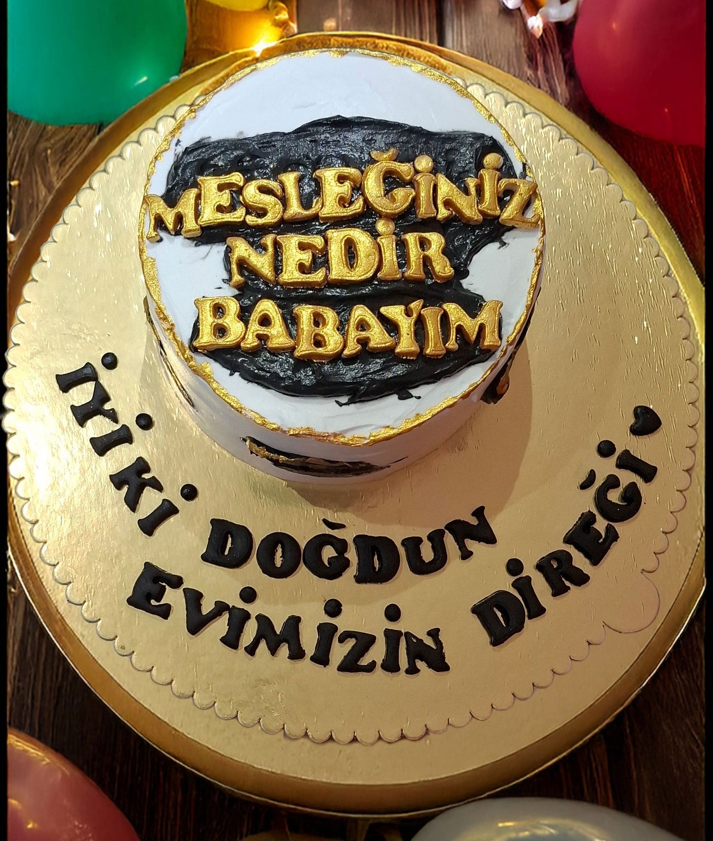 Mesleğiniz ne BABAYIM Konseptli butik pasta