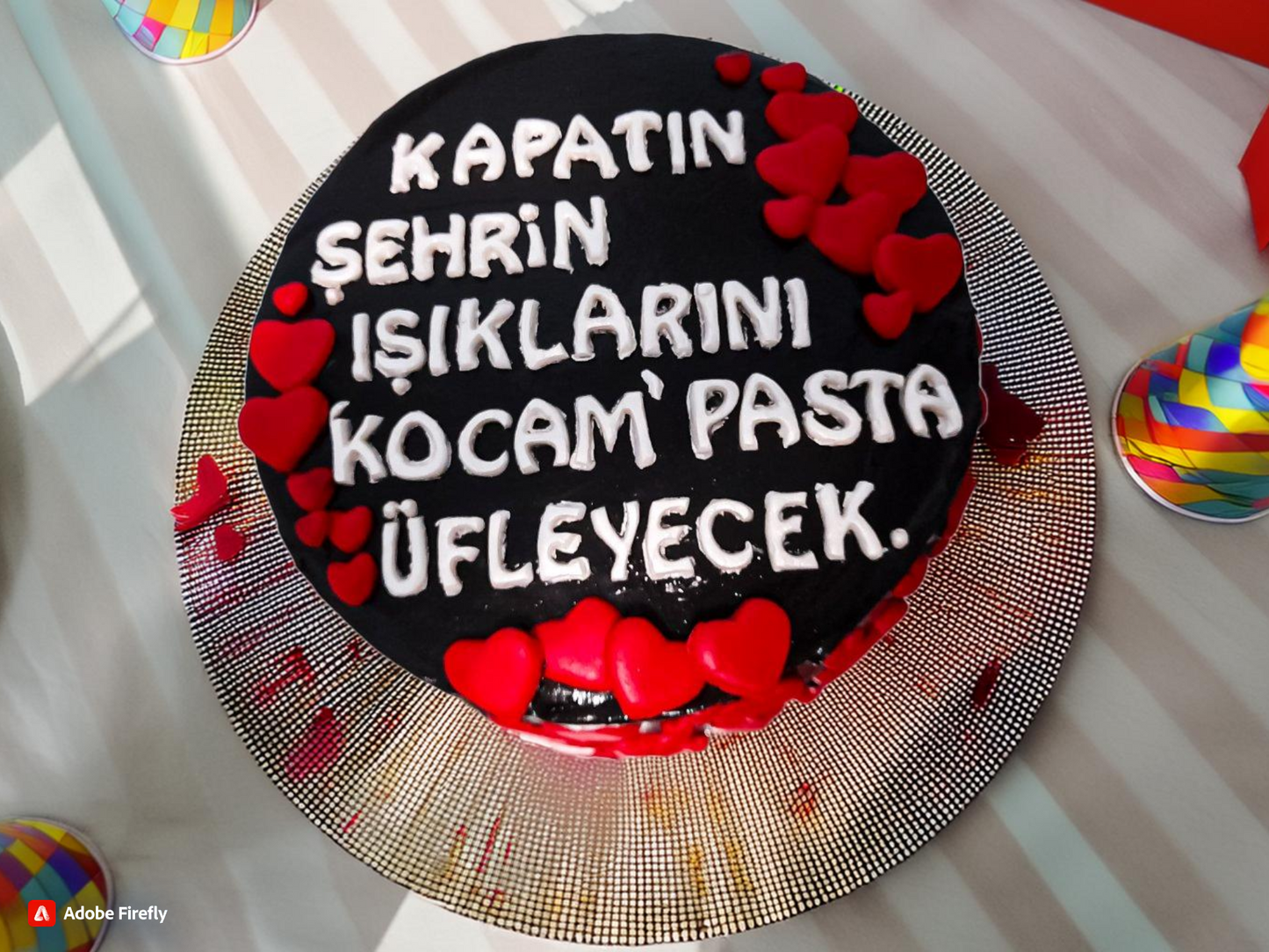 Kapatın Şehrin Işıklarını Konseptli Pasta
