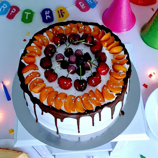 30 Kişilik Bol Meyveli Pasta